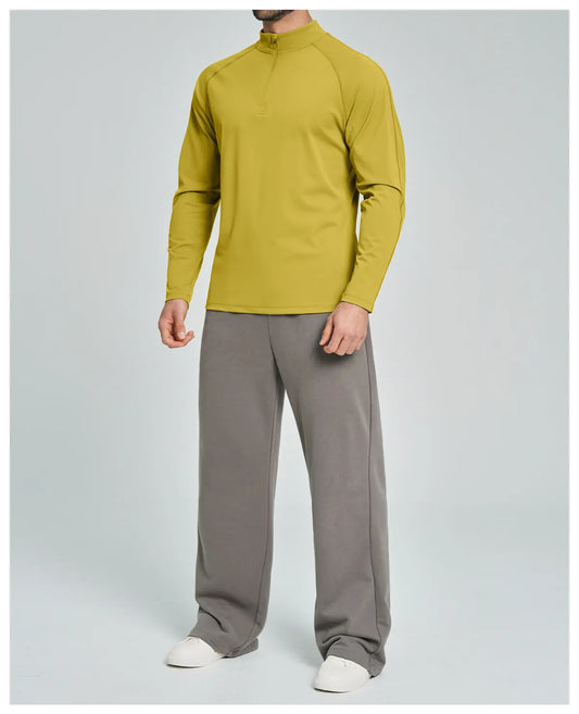Men's Half-Zip Long Sleeve Athletic Top