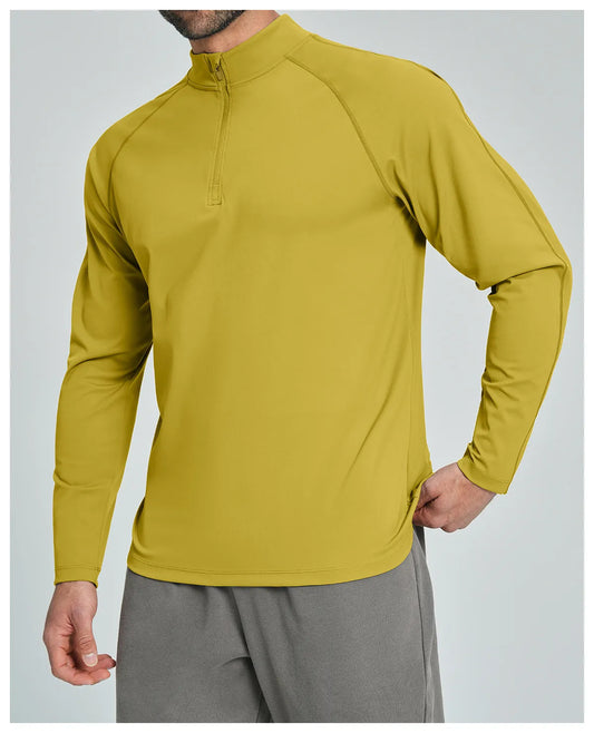 WutongActive Men's Half-Zip Long Sleeve Athletic Top