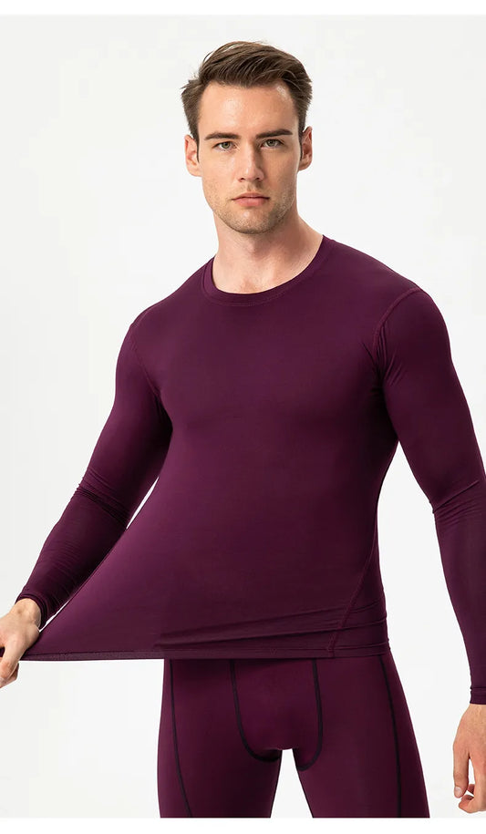 Men's Long Sleeve Quick Dry T-Shirt - WutongActive Gym Wear