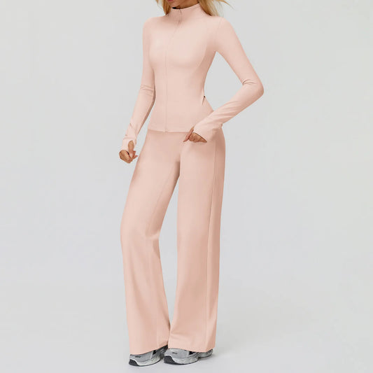 WutongActive Women's Fleece Tracksuit Set - Wutongactive Nude Pink