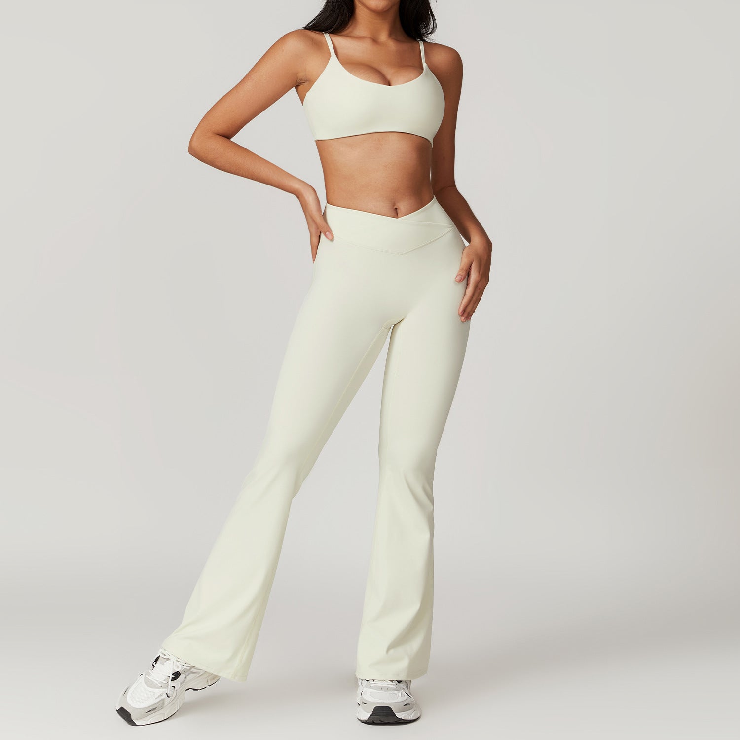 Back - Baring Fitness Set - Quick - Dry Yoga Outfit for Women Gym Wear - WutongActive