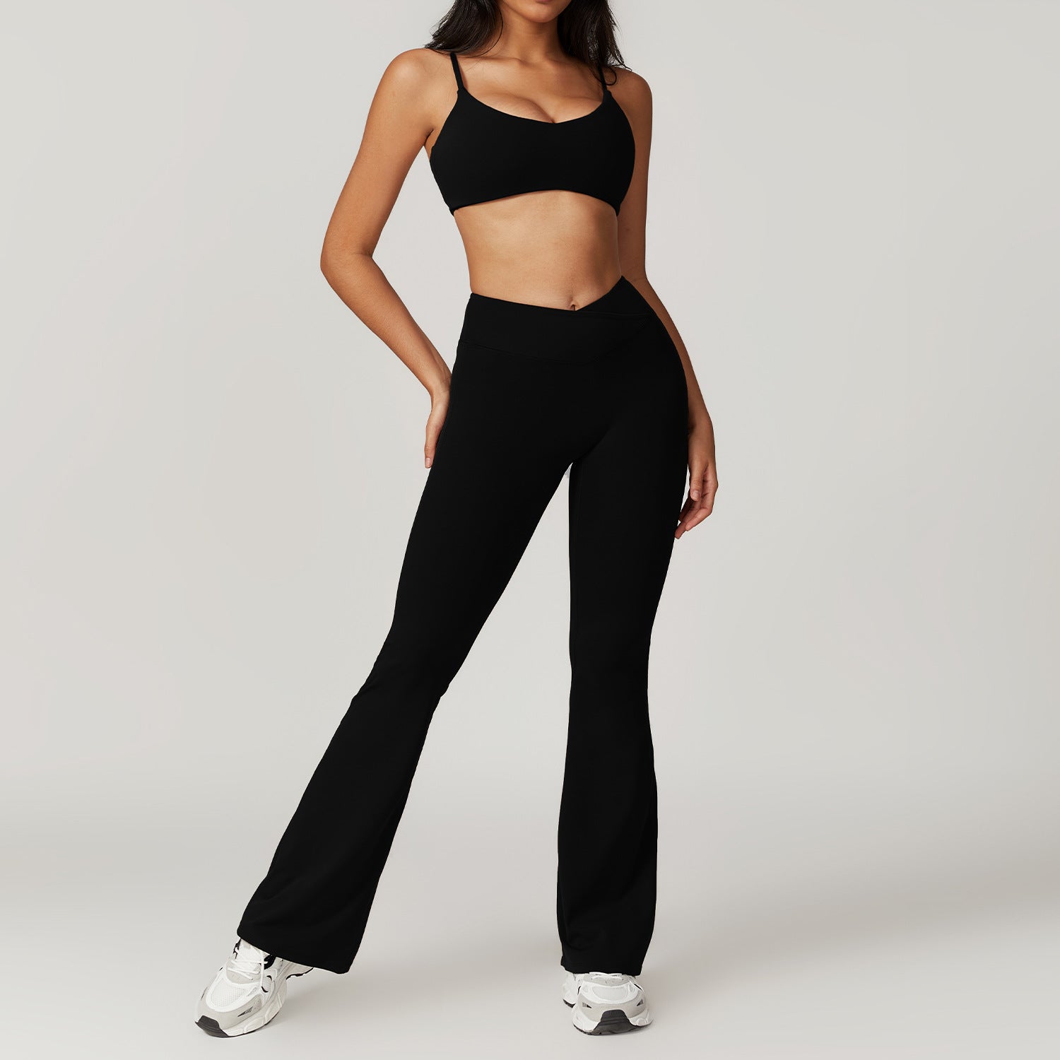 Back - Baring Fitness Set - Quick - Dry Yoga Outfit for Women Gym Wear - WutongActive