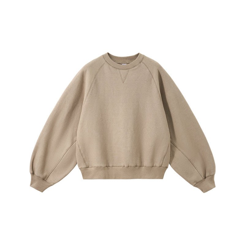 Batwing Sleeve Cross - Knit Sweatshirt - WutongActive
