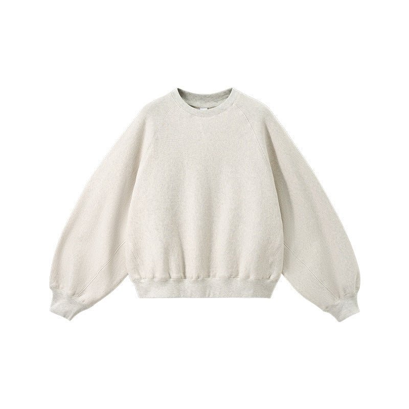 Batwing Sleeve Cross - Knit Sweatshirt - WutongActive