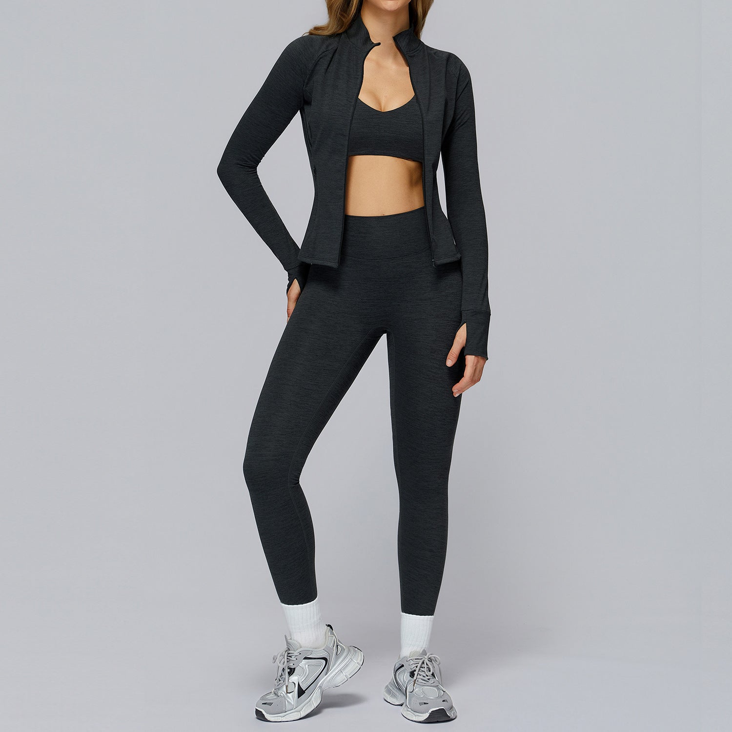 Brushed Fabric Yoga Set with Racerback - WutongActive