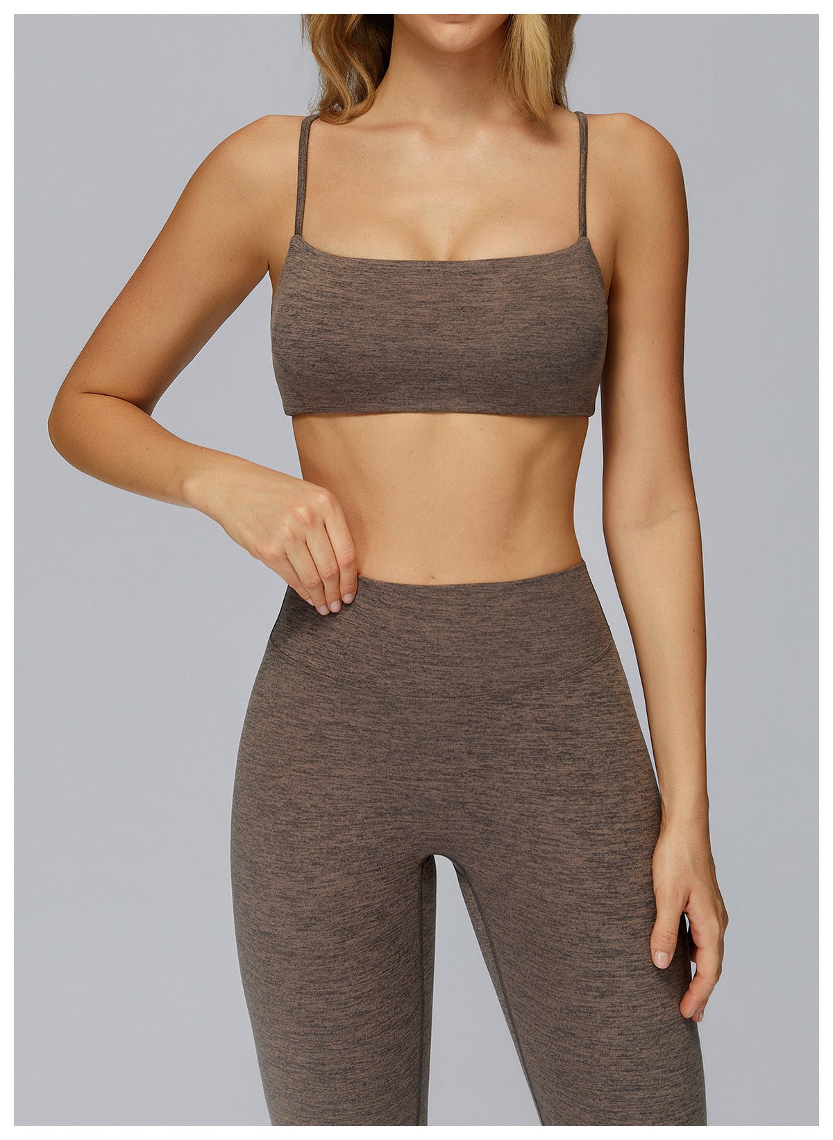 Brushed Fabric Yoga Set with Racerback - WutongActive
