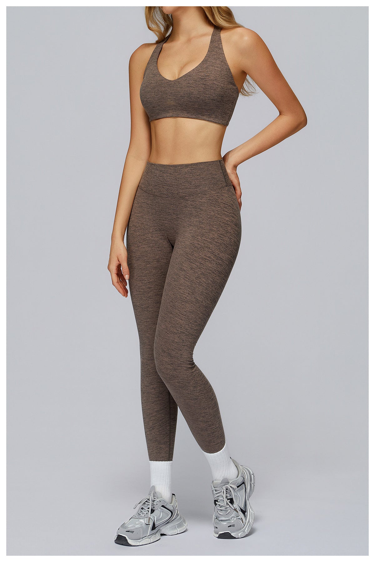 Brushed Fabric Yoga Set with Racerback - WutongActive