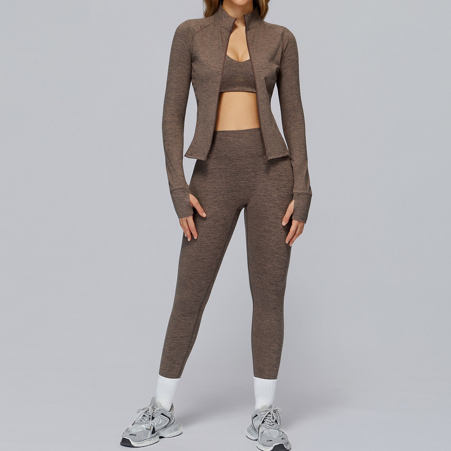 Brushed Fabric Yoga Set with Racerback - WutongActive