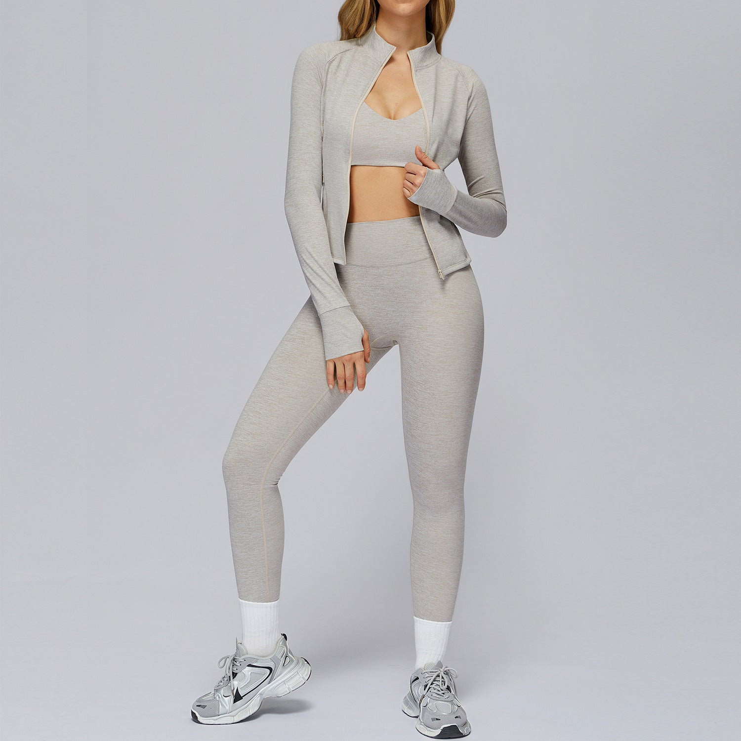 Brushed Fabric Yoga Set with Racerback - WutongActive