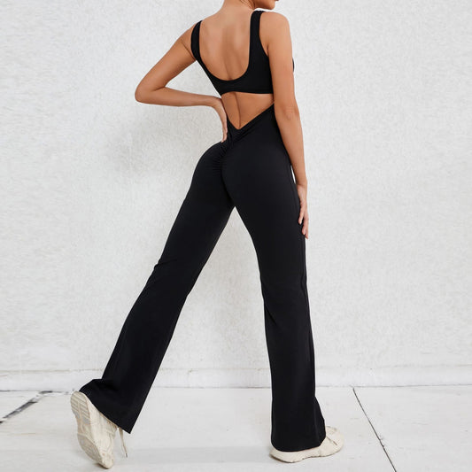 Flared Yoga Bodysuit - WutongActive