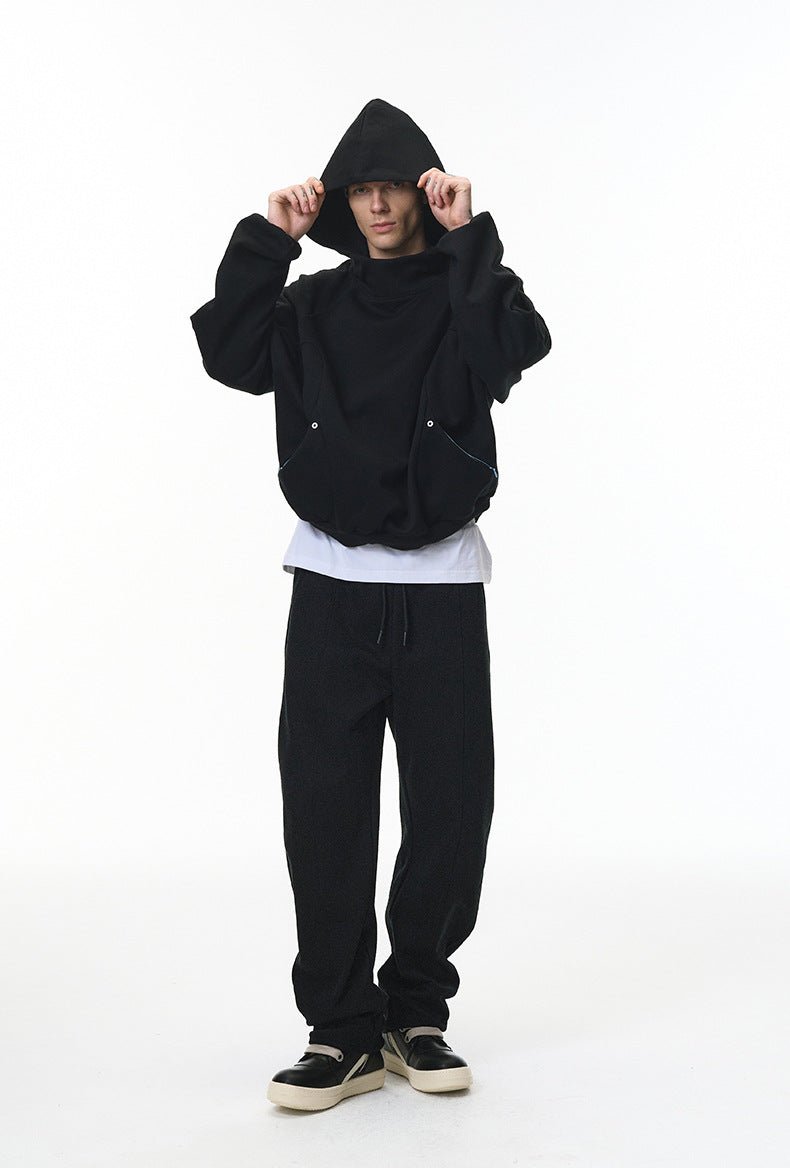 Eggshell Fleece Hoodie & curved - hem Sweatpants - WutongActive