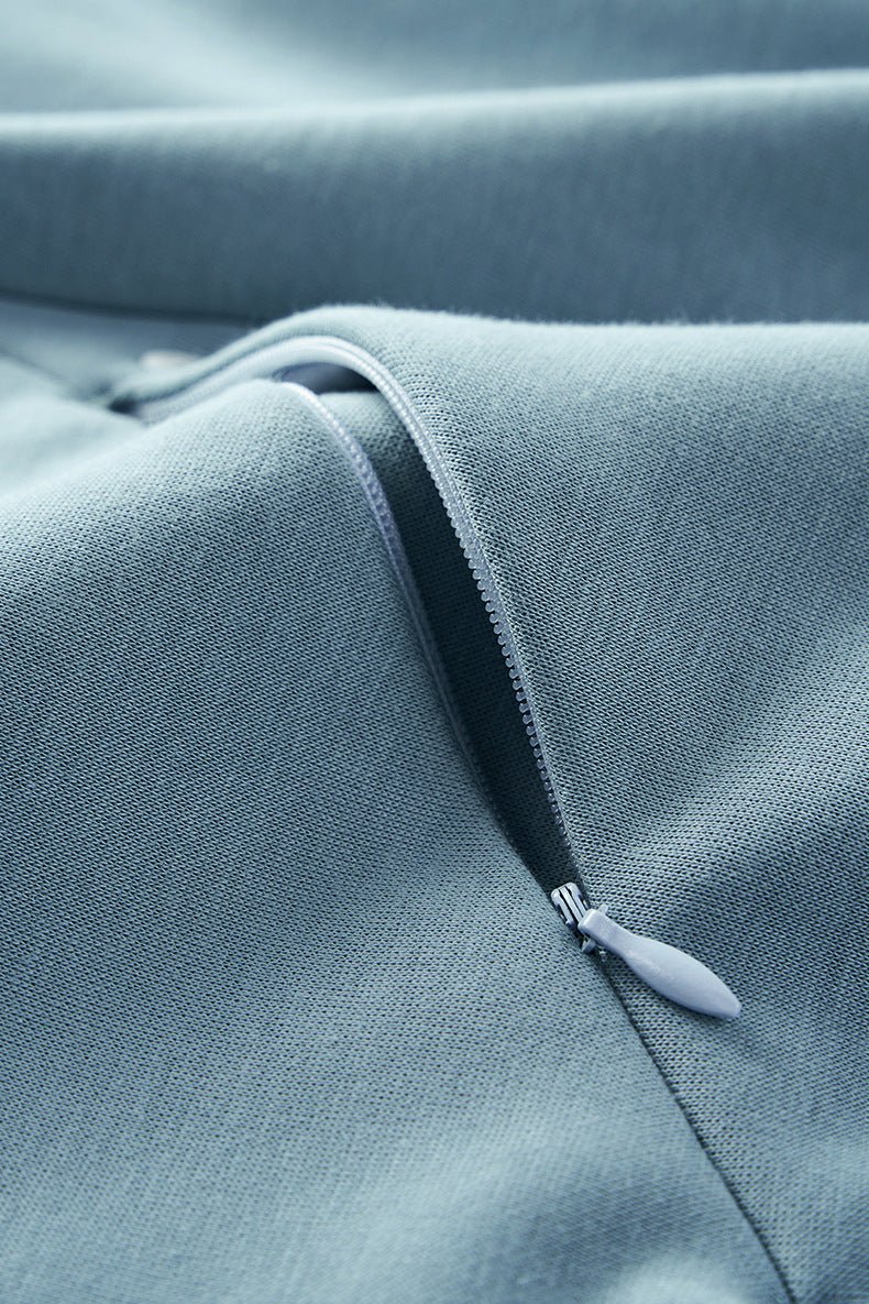 Eggshell Fleece Hoodie & curved - hem Sweatpants - WutongActive