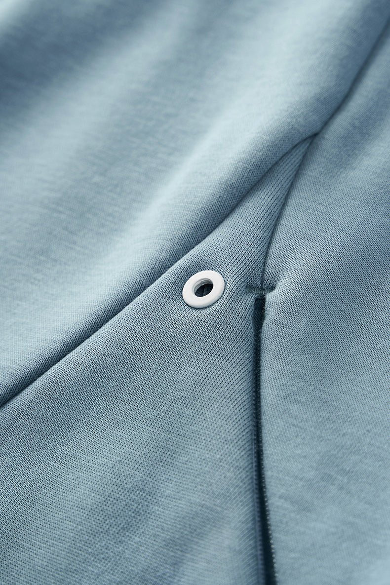 Eggshell Fleece Hoodie & curved - hem Sweatpants - WutongActive