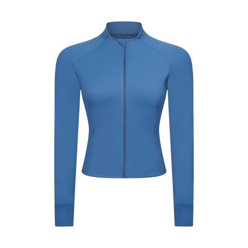 Fall Naked - Feel Yoga Jacket - Slim - Fit Cropped with Zipper Pockets - WutongActive