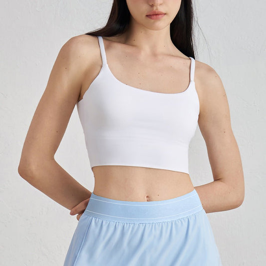 WutongActive High-Support Sports Bra - Anti-Shock & Lift Design White.