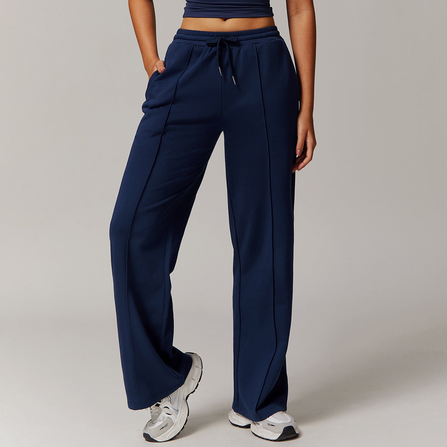 High - Waisted Straight - Leg Sweatpants - WutongActive
