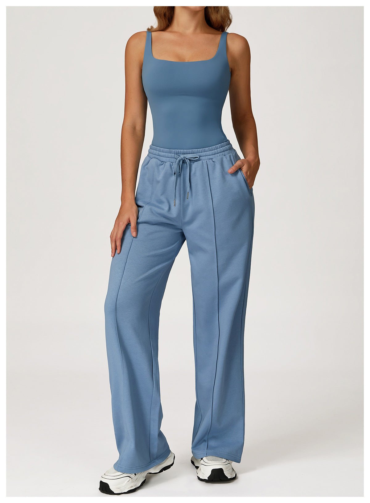 High - Waisted Straight - Leg Sweatpants - WutongActive