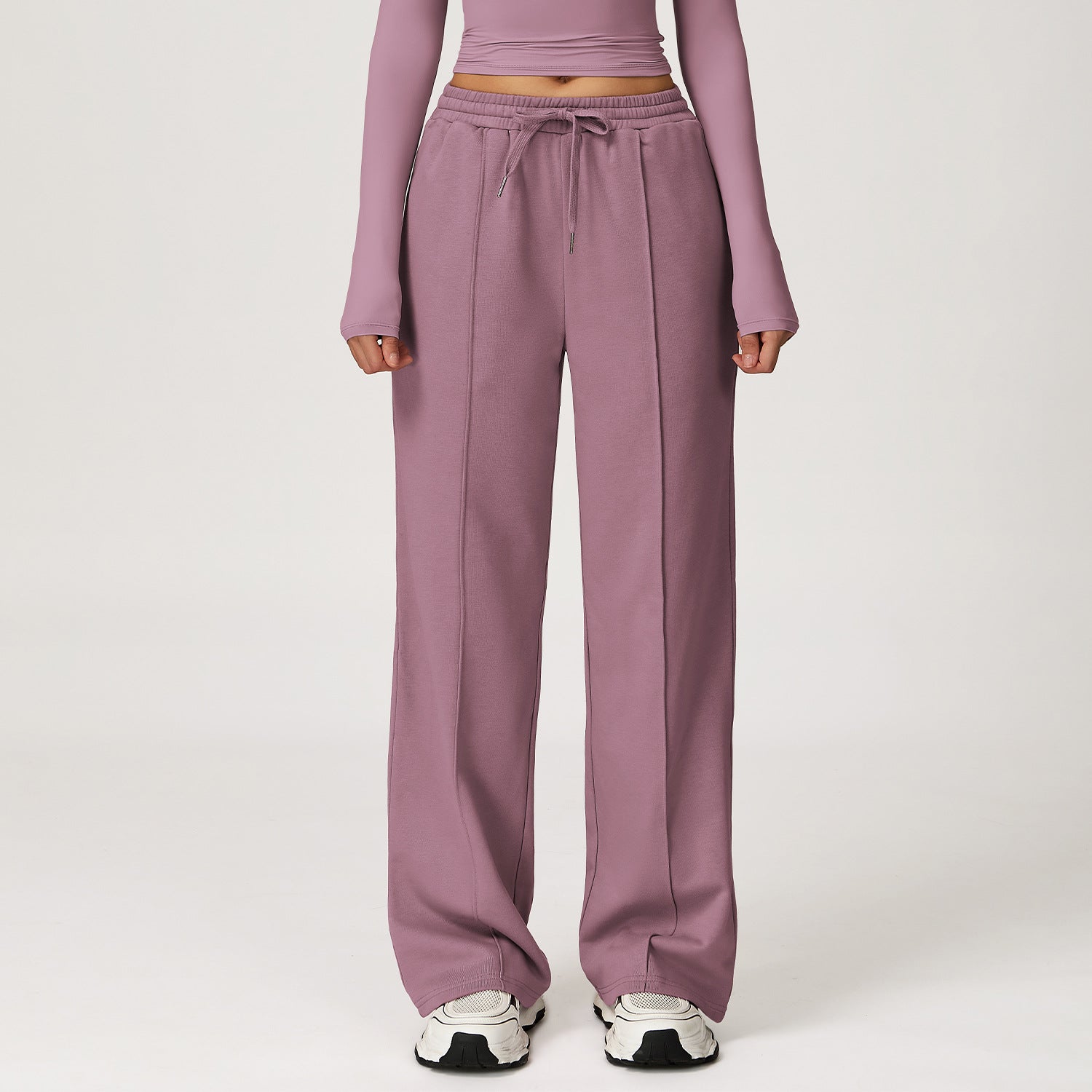 High - Waisted Straight - Leg Sweatpants - WutongActive