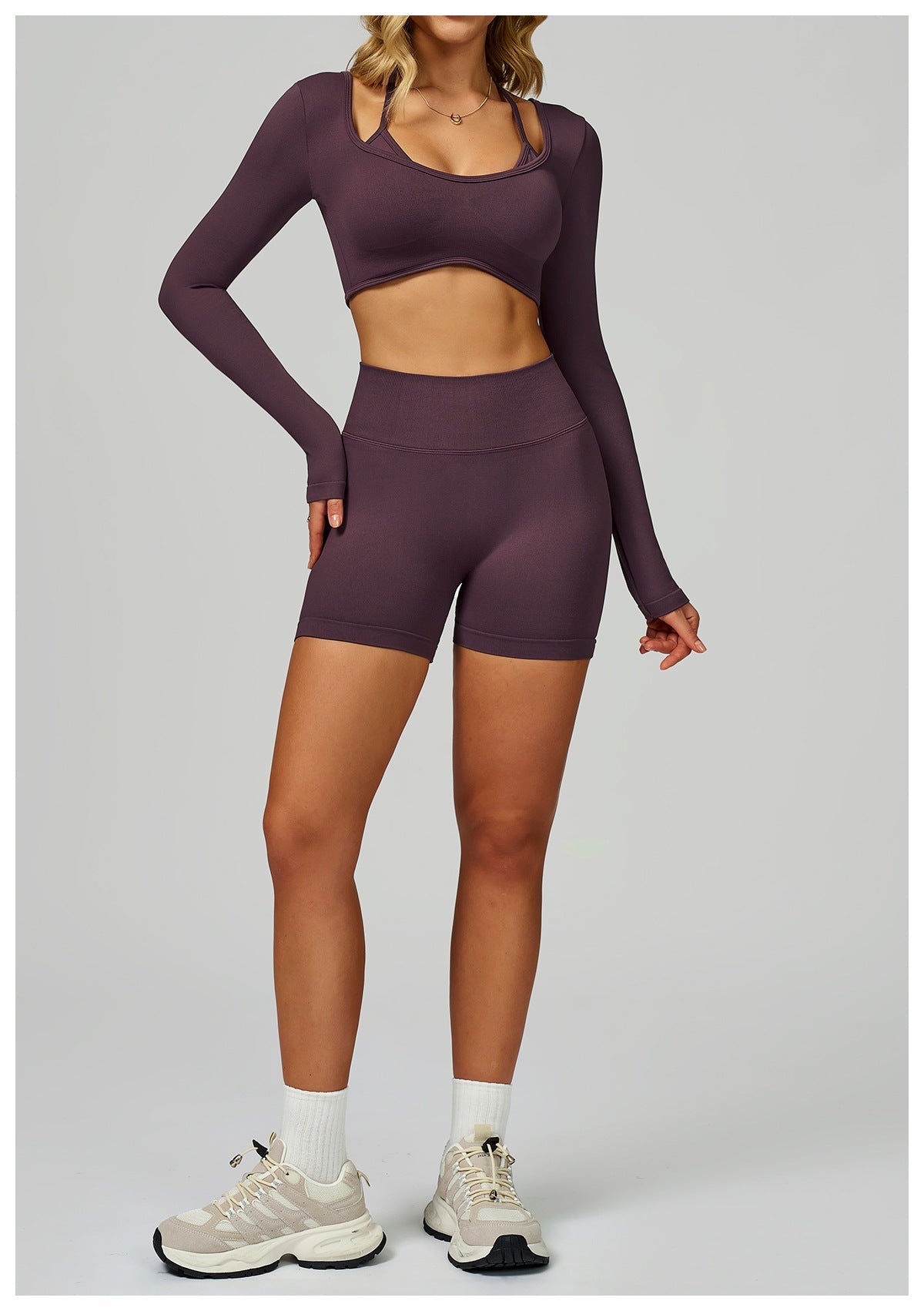 High - Waisted Tight - Fitting Workout Running Fitness Shorts for Women - WutongActive