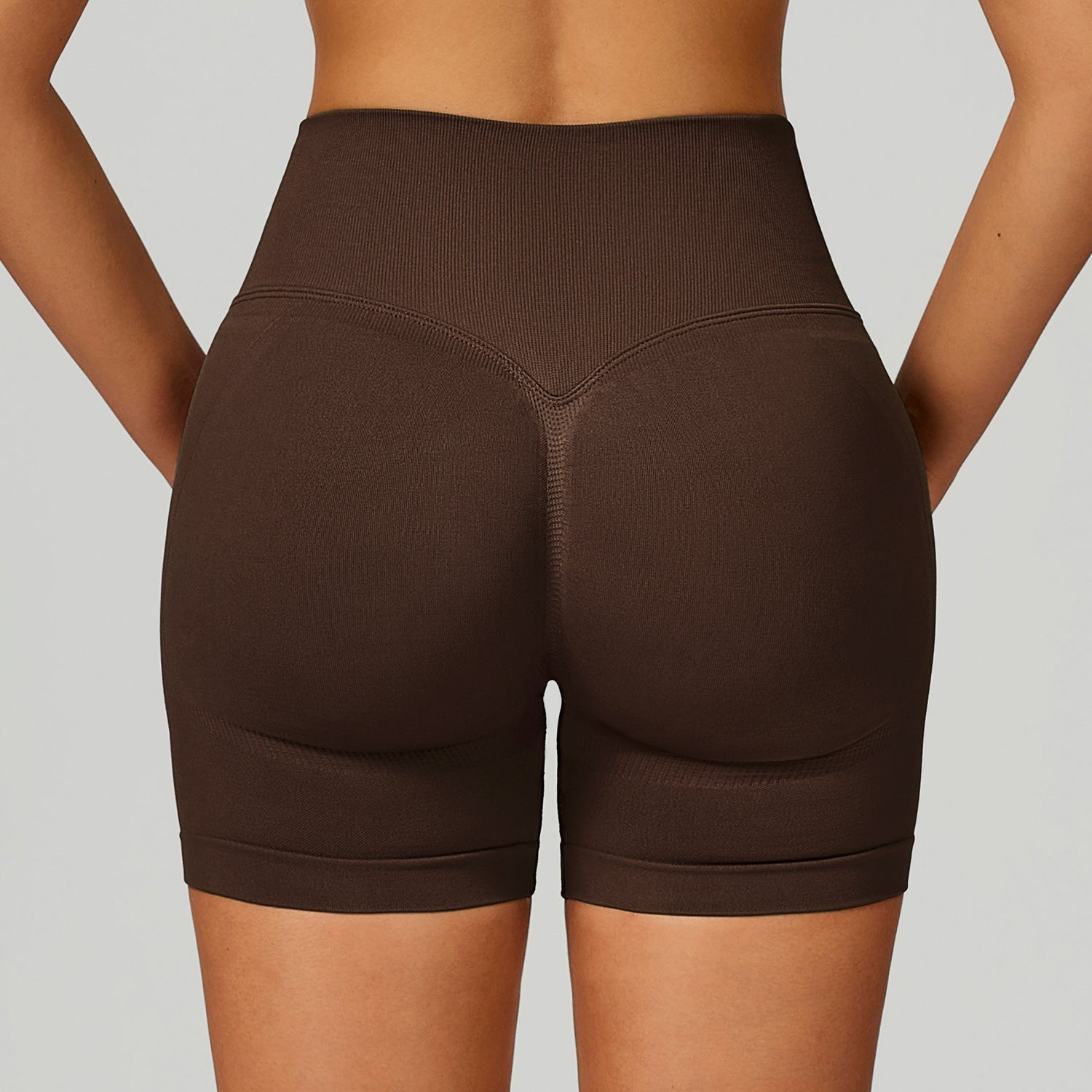 High - Waisted Tight - Fitting Workout Running Fitness Shorts for Women - WutongActive