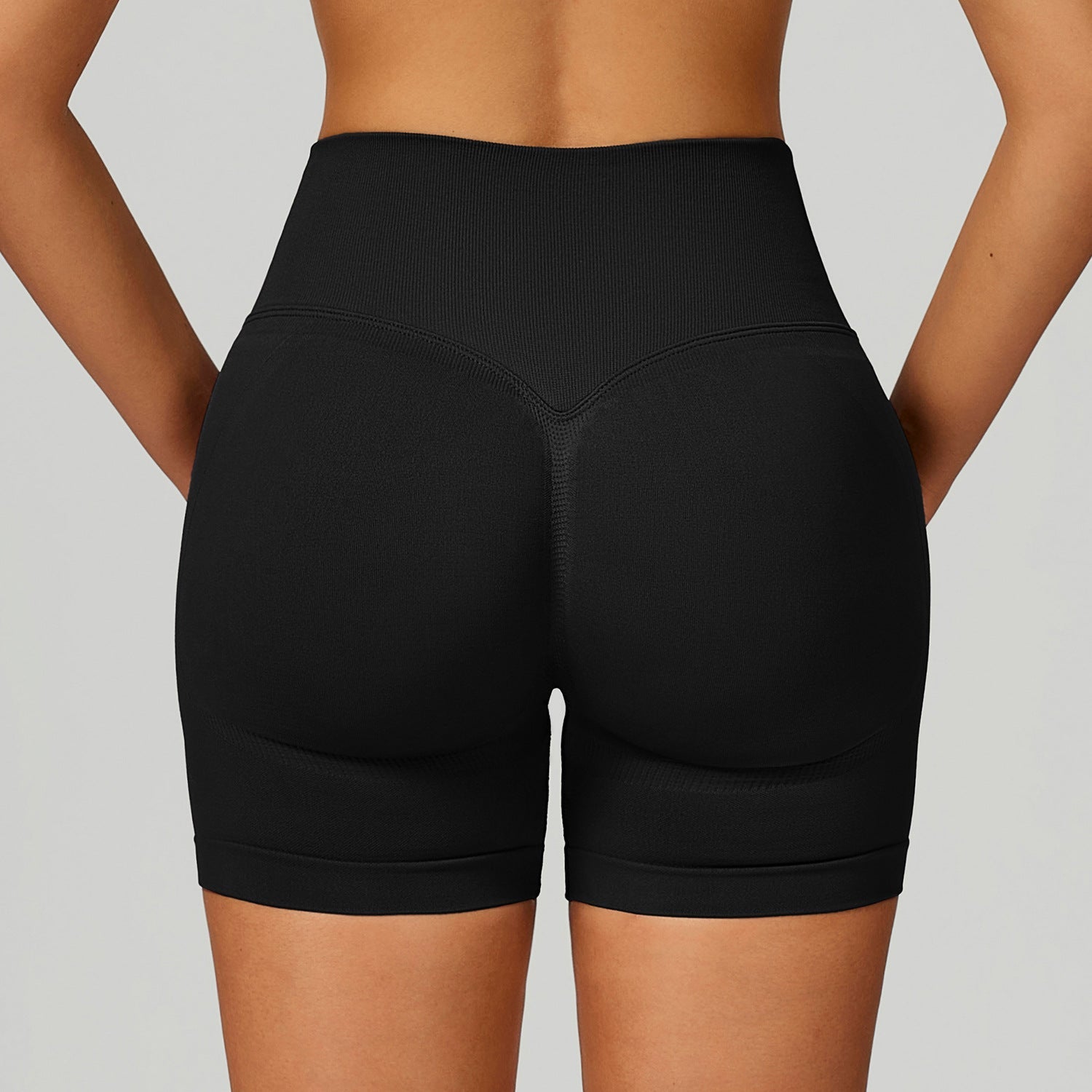 High - Waisted Tight - Fitting Workout Running Fitness Shorts for Women - WutongActive