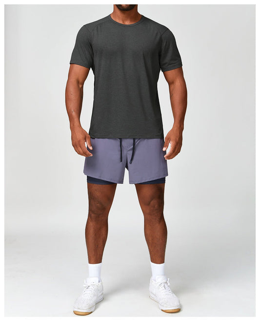 Men's Quick - Dry Performance T-Shirt - Breathable Gym - WutongActive