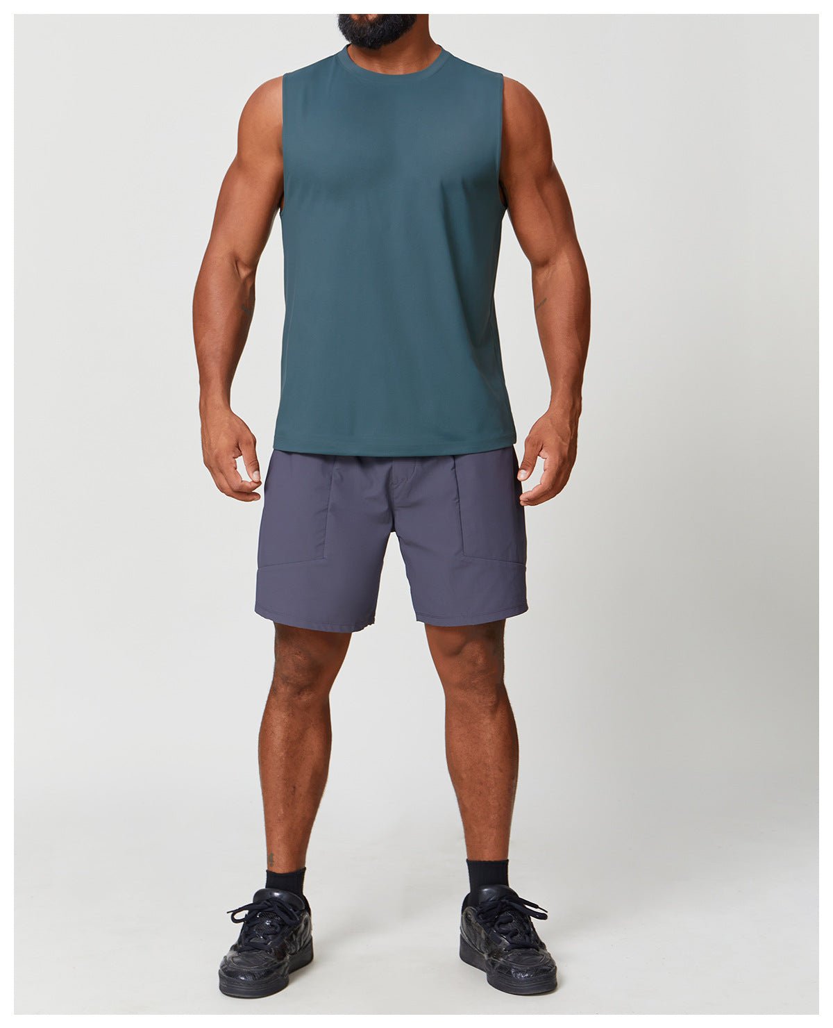 Men's Sleeveless Athletic Top - Breathable Sweat - Wicking Running - WutongActive