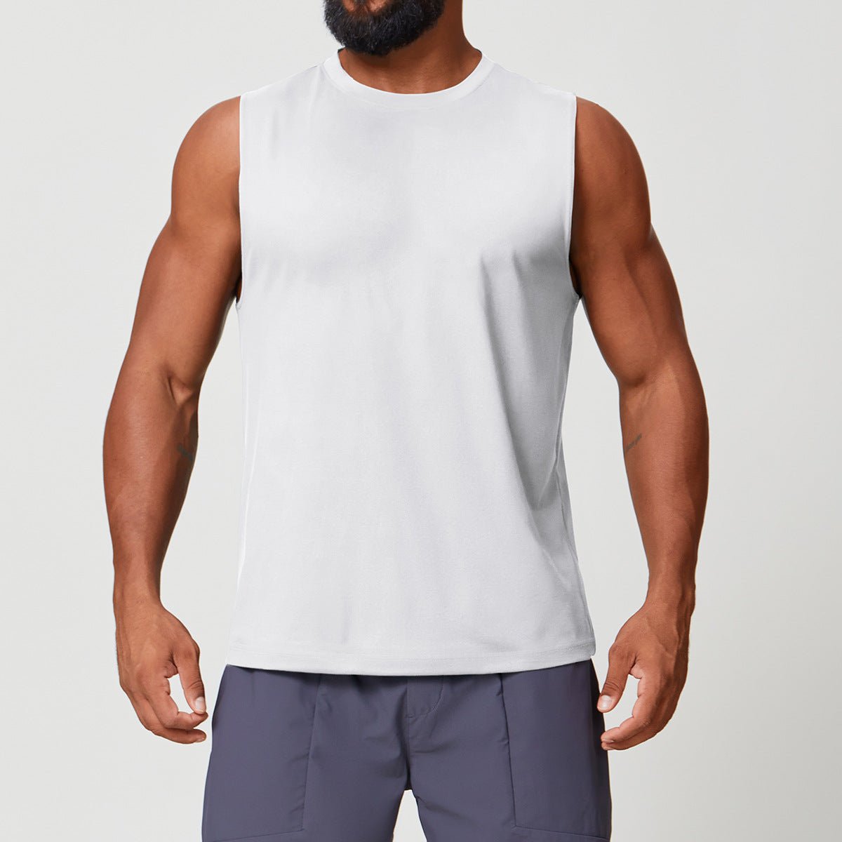 Men's Sleeveless Athletic Top - Breathable Sweat - Wicking Running - WutongActive