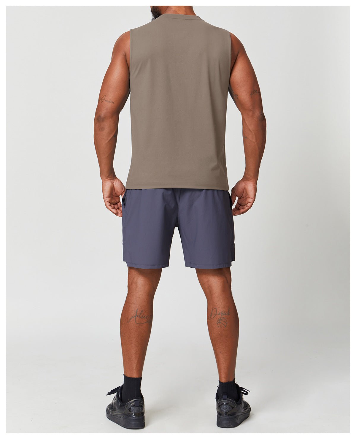 Men's Sleeveless Athletic Top - Breathable Sweat - Wicking Running - WutongActive