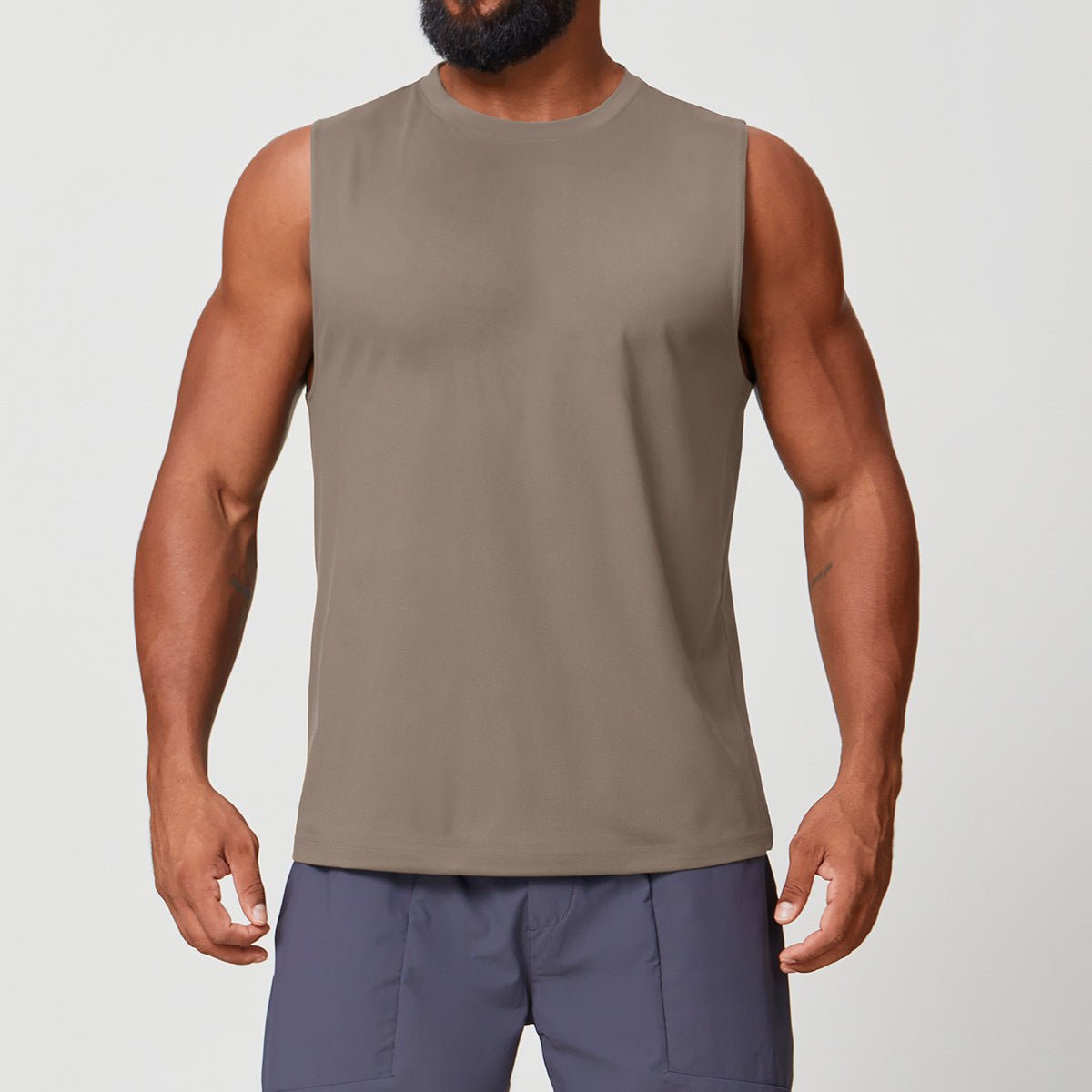 Men's Sleeveless Athletic Top - Breathable Sweat - Wicking Running - WutongActive