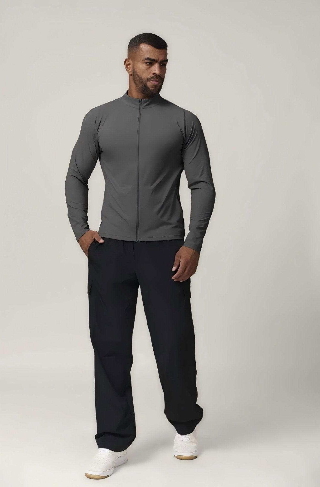 Men's Stand - Collar Training Jacket - WutongActive