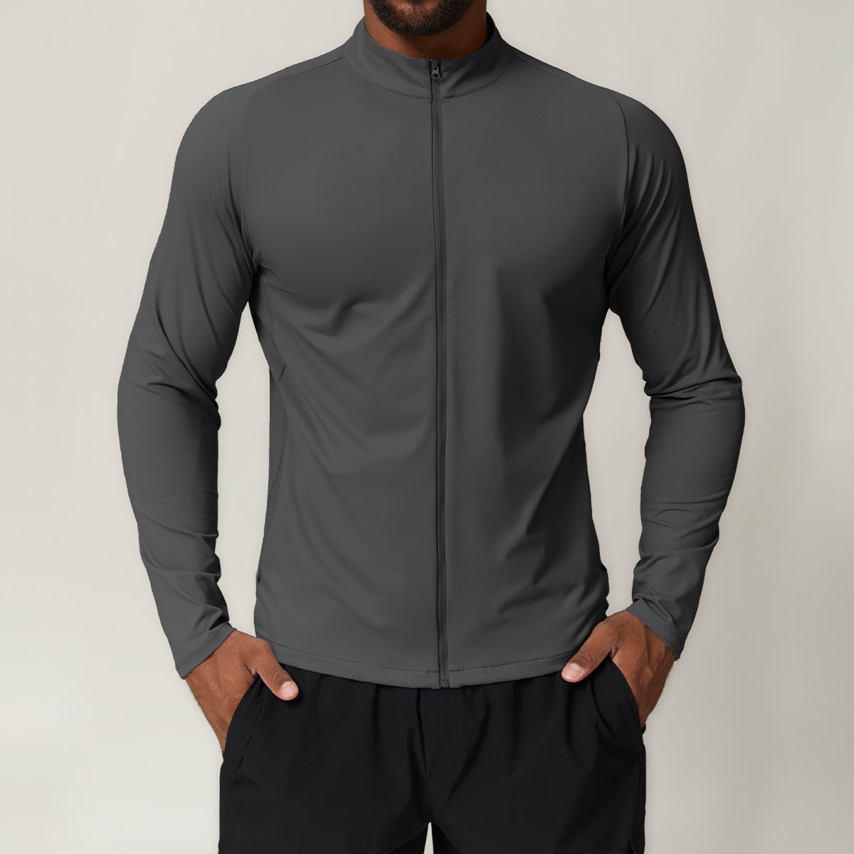Men's Stand - Collar Training Jacket - WutongActive