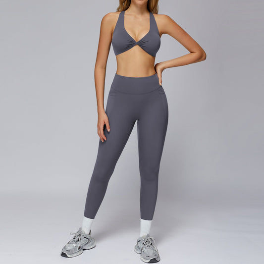 WutongActive Naked Feeling Yoga Set Smoke Gray