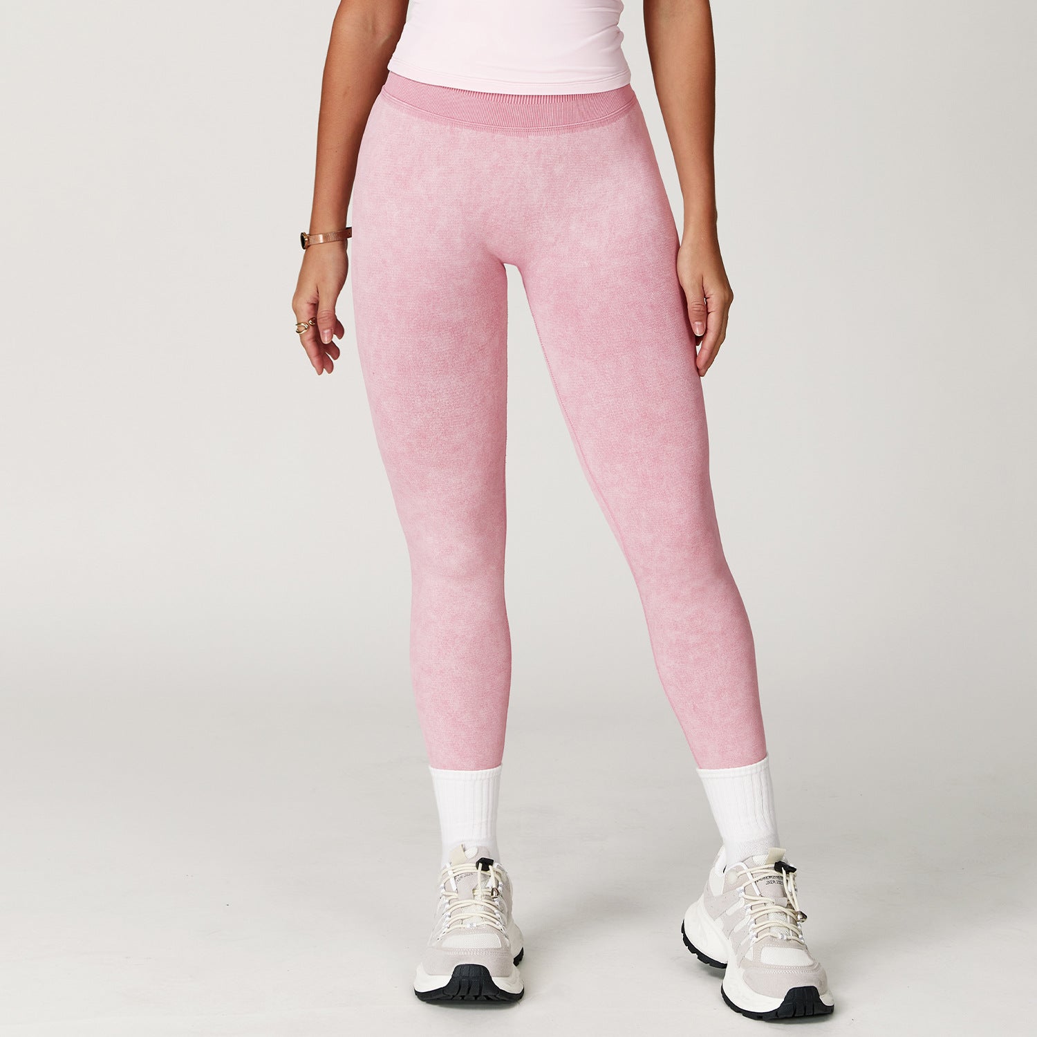 Seamless Sand - Washed Yoga Pants - High - Waisted Tummy Control - WutongActive