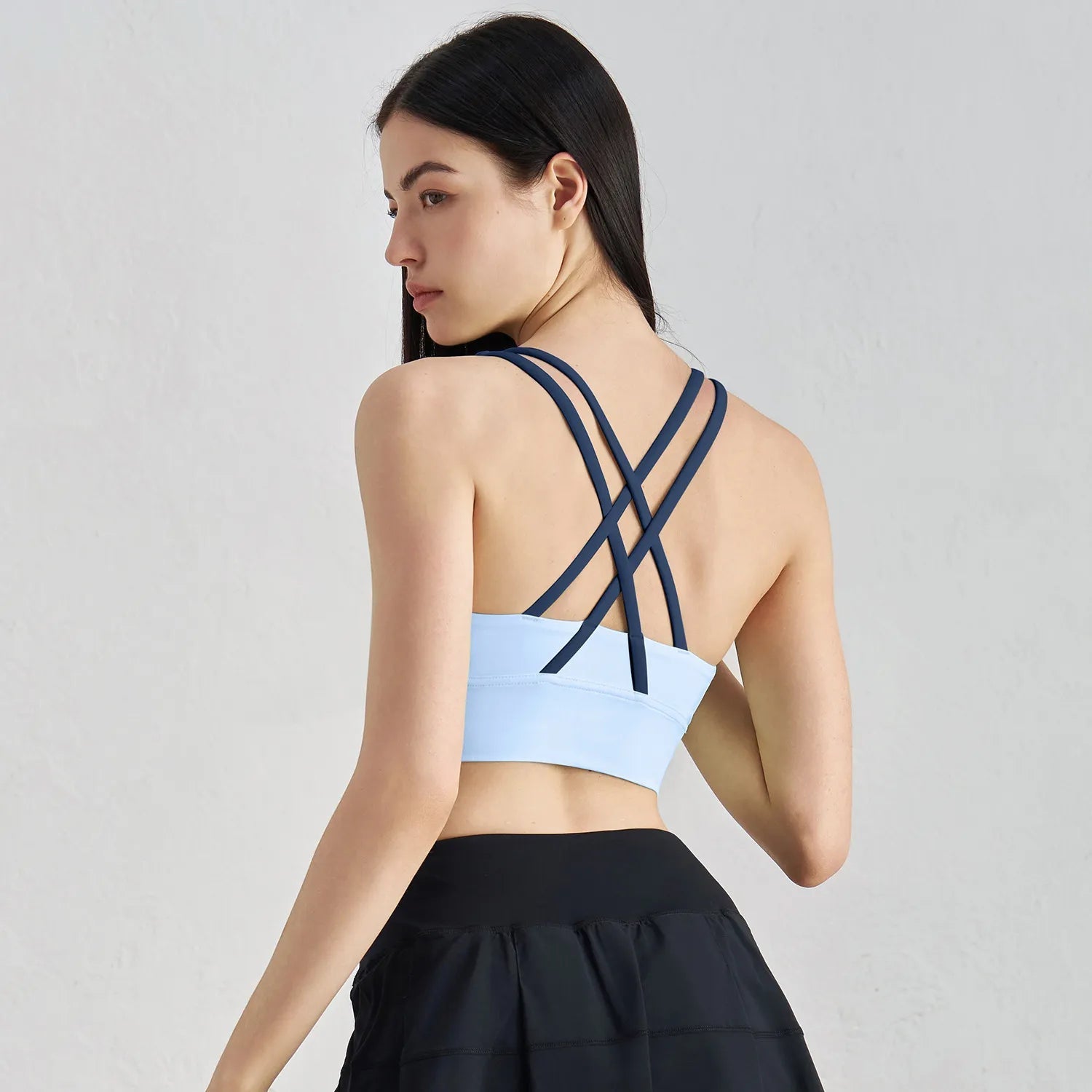 Sports Bra for Women + Naked Feel Racerback with Removable Cups - WutongActive