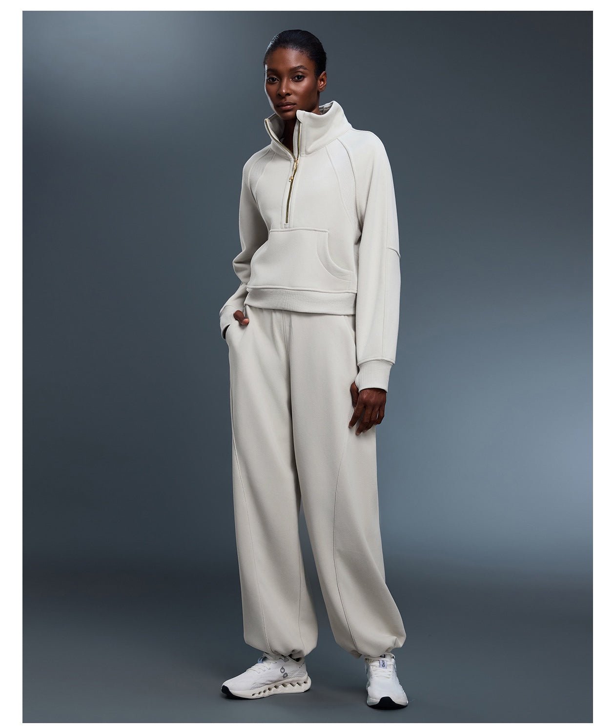 Winter Fleece - Lined Half - Zip High - Neck Pullover Thermal Jacket - WutongActive