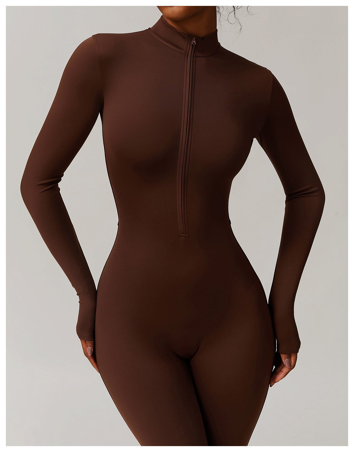 Winter Full - Body Onesie - Fleece - Lined Tight - Fit Yoga Jumpsuit - WutongActive
