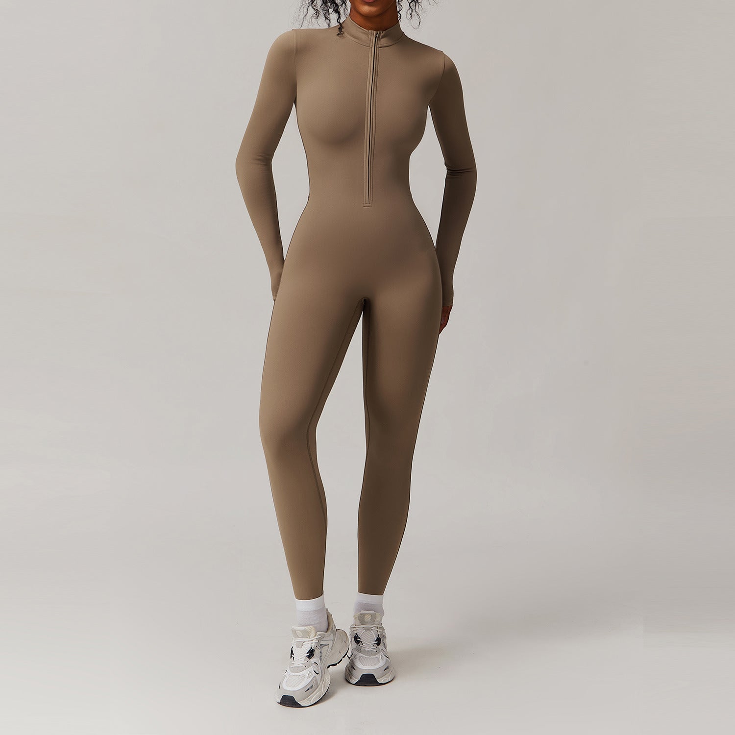 Winter Full - Body Onesie - Fleece - Lined Tight - Fit Yoga Jumpsuit - WutongActive