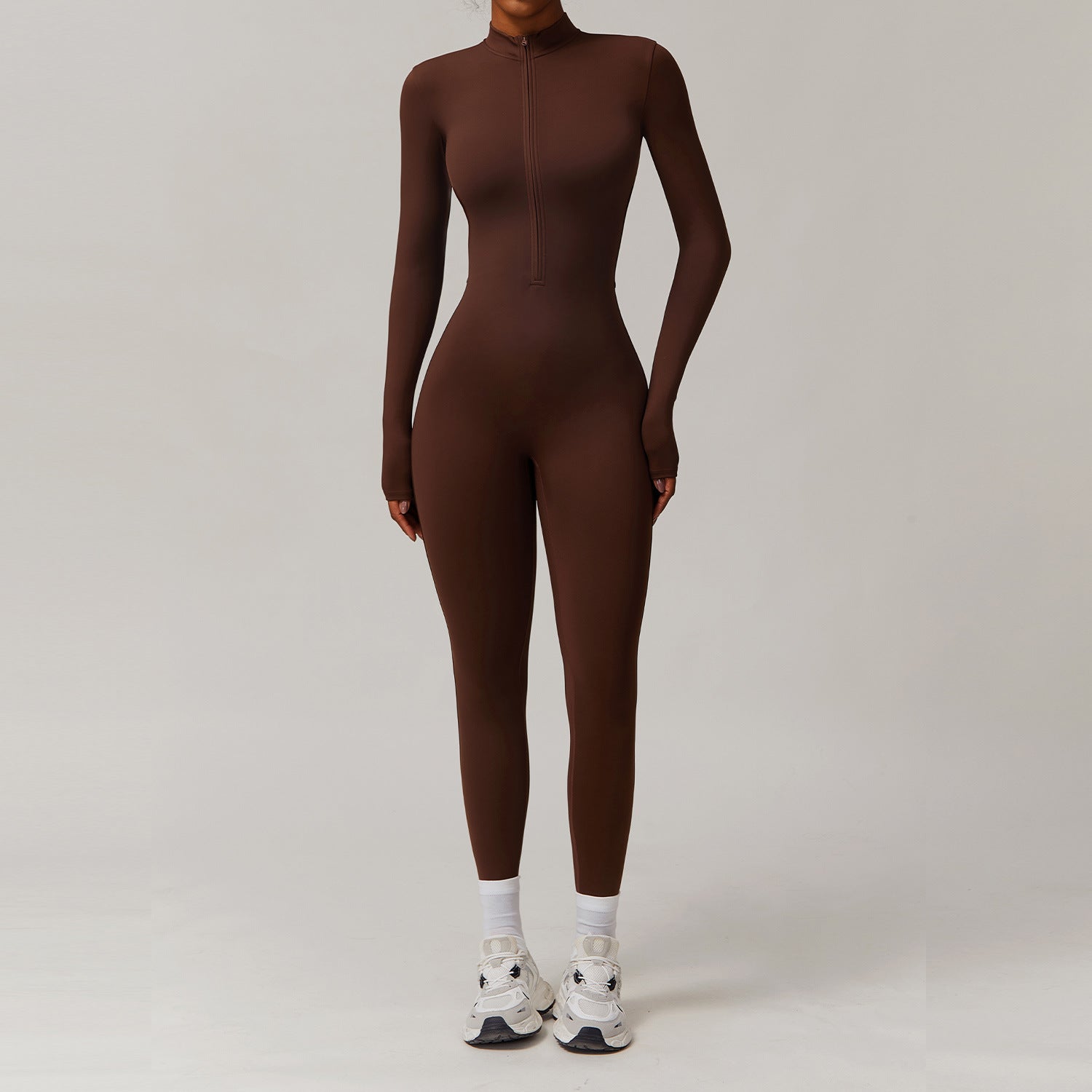 Winter Full - Body Onesie - Fleece - Lined Tight - Fit Yoga Jumpsuit - WutongActive