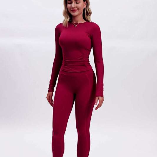 Women's High Waist Yoga Set - Naked - Feel Activewear for Training - WutongActive