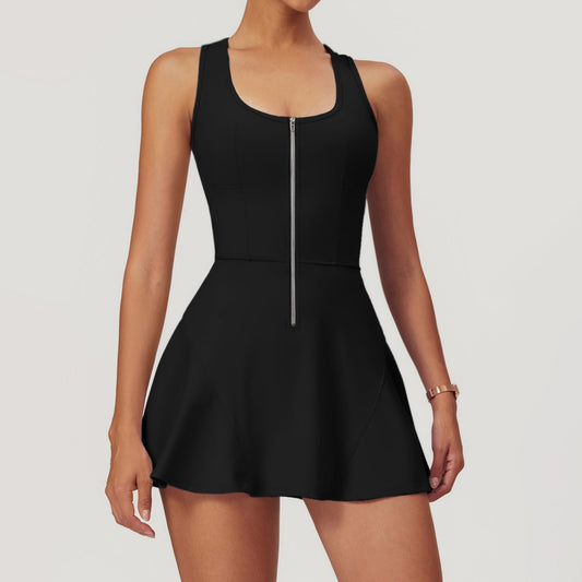 WutongActive Women's Summer Workout Tennis Dress for Running & Gym Premium Black