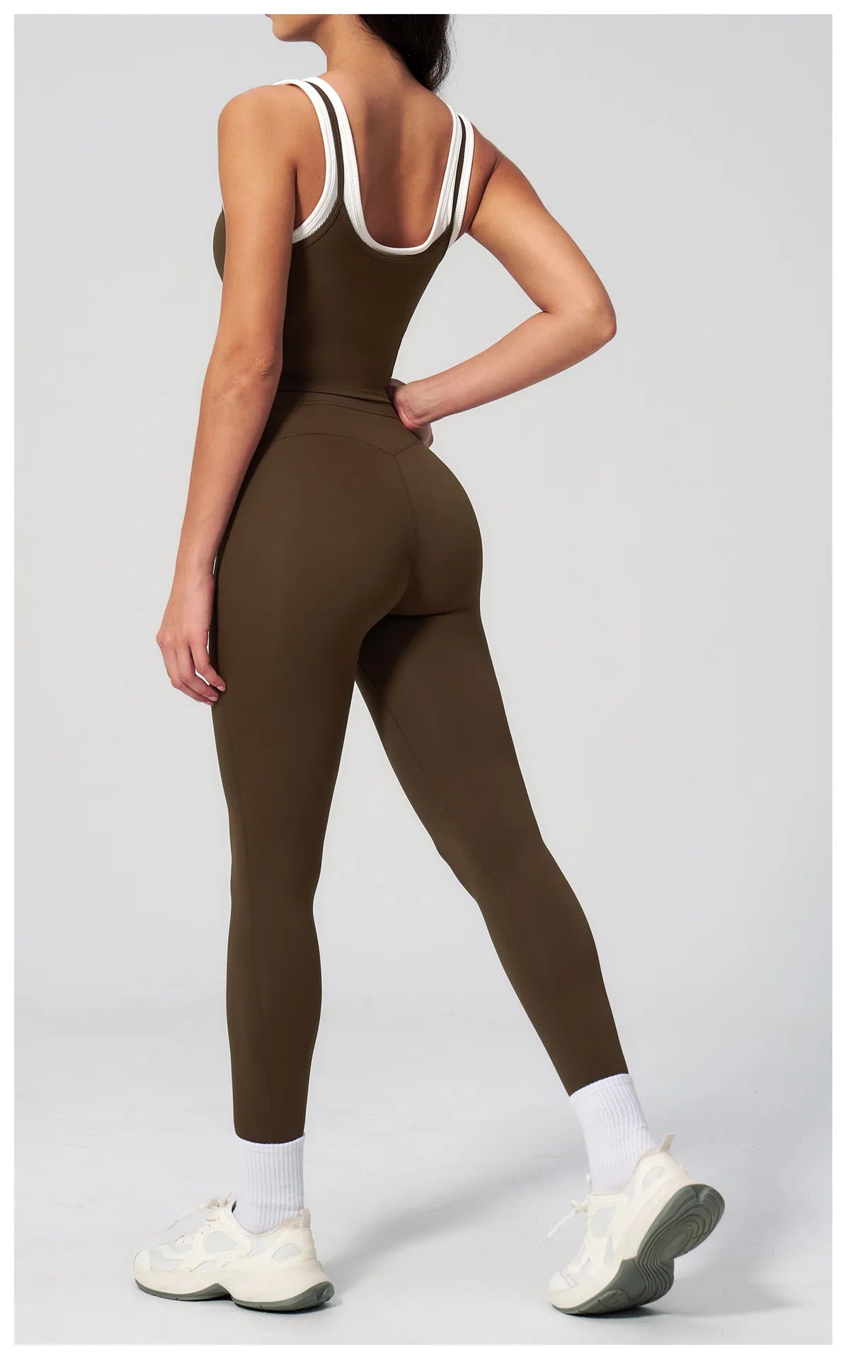 WutongActive Women's Ribbed High-Waist Activewear Set | Vest, Bra, Shorts & Pants