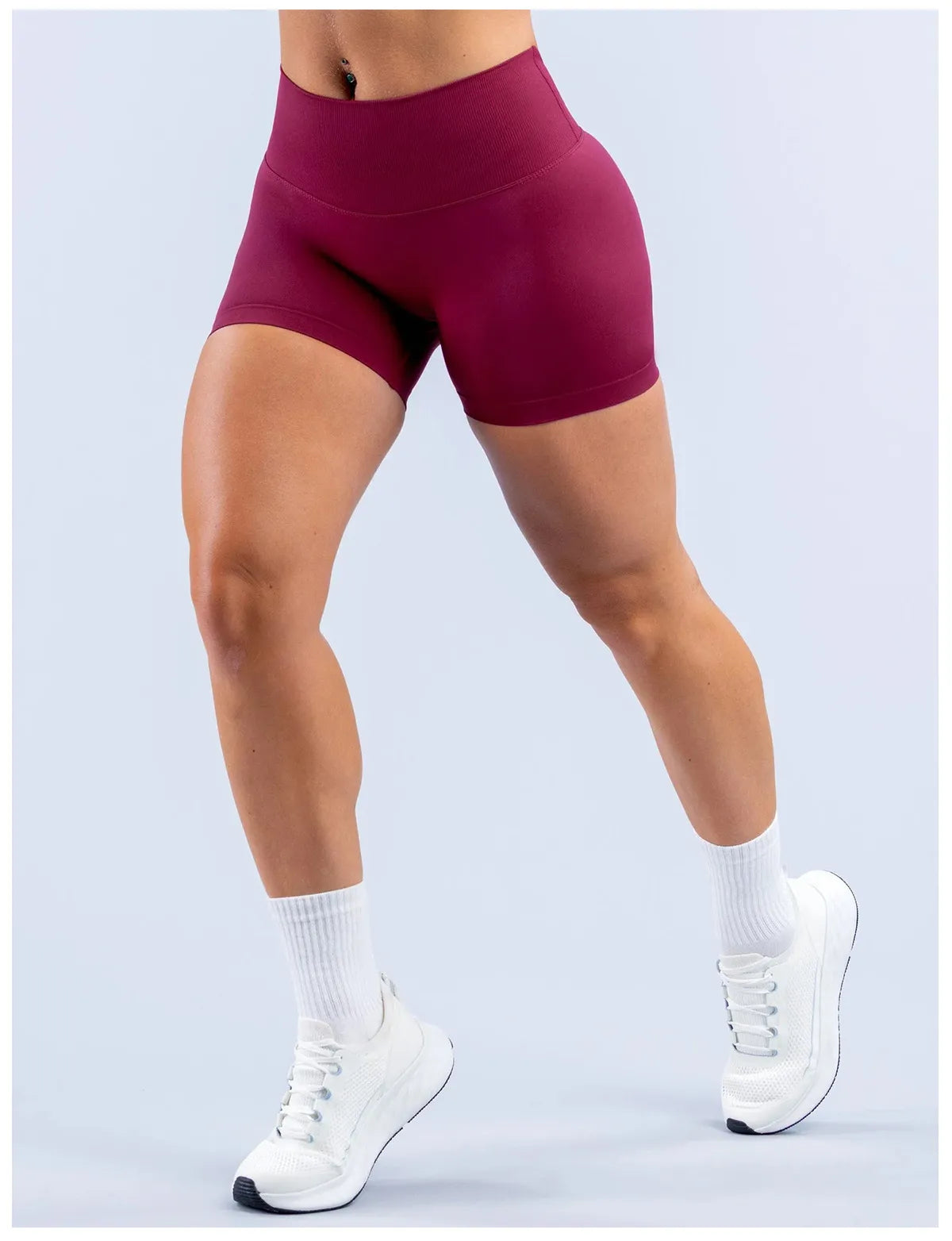 WutongActive Seamless V-Back Yoga Shorts - High Waist Ribbed Booty Shorts | Gym Wear Supplier