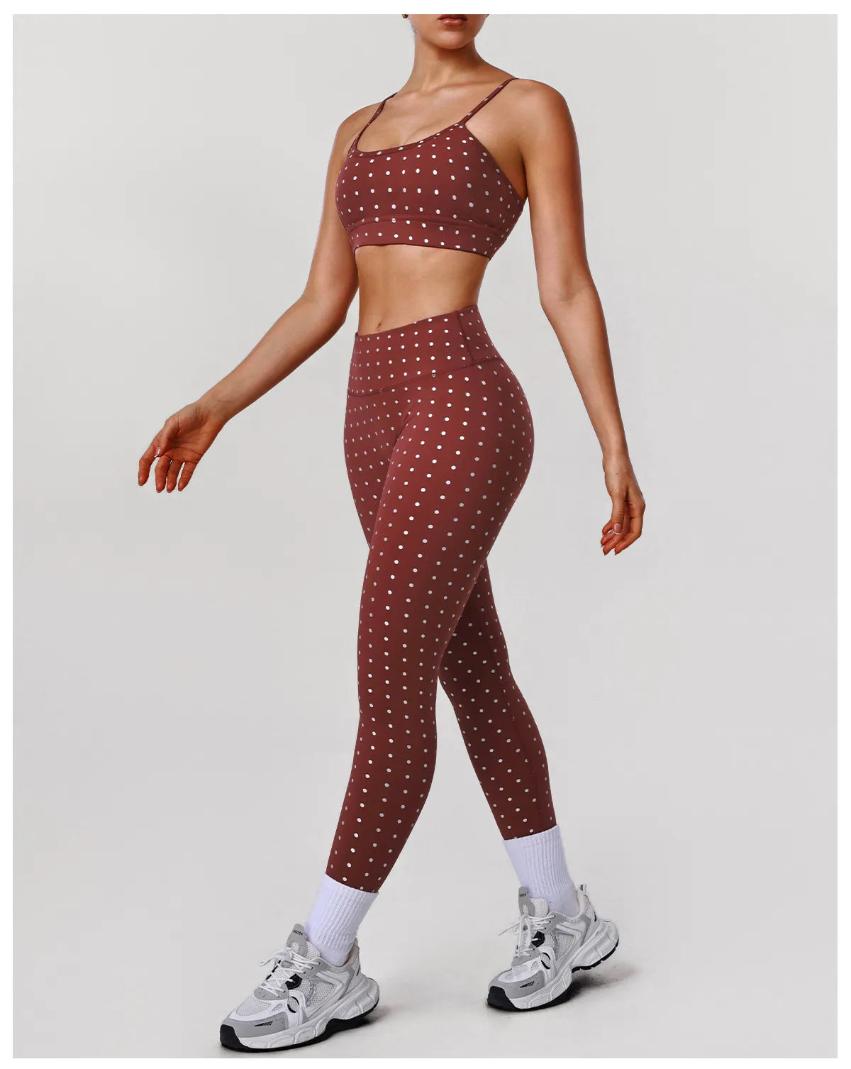 Women's Polka Dot Yoga Set