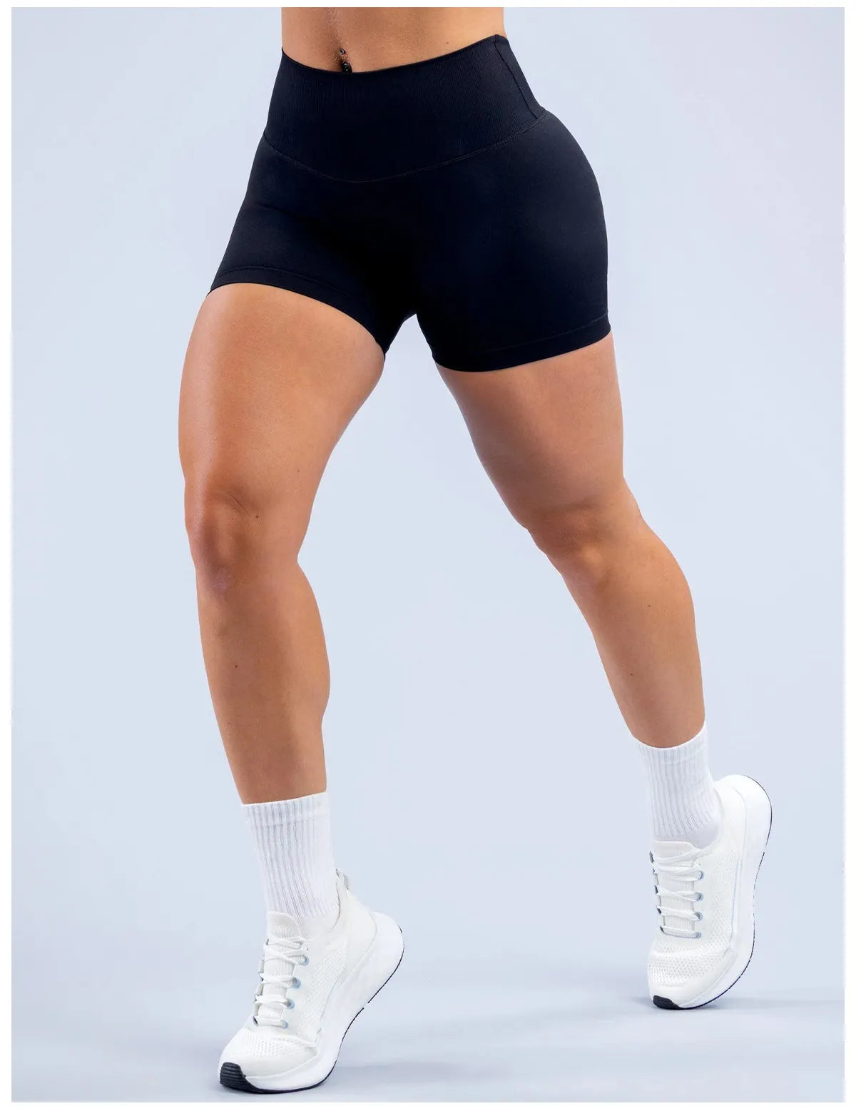 WutongActive Seamless V-Back Yoga Shorts - High Waist Ribbed Booty Shorts | Gym Wear Supplier