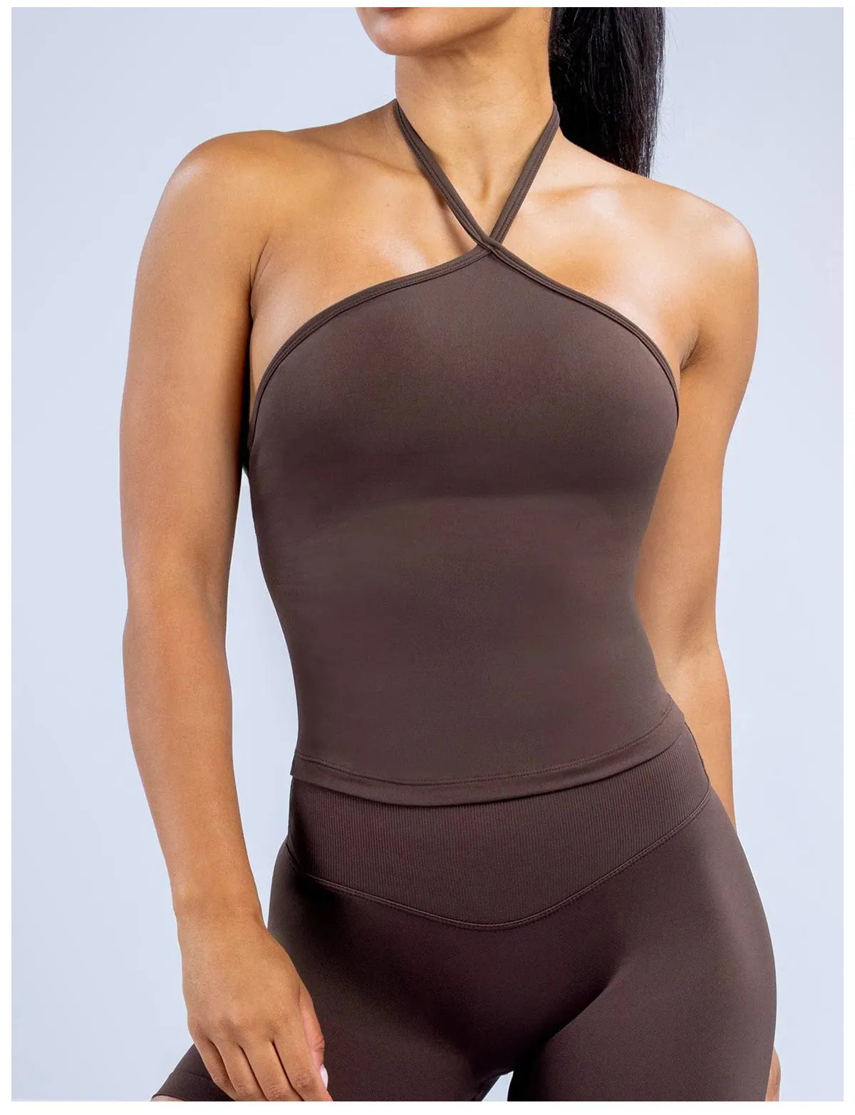 WutongActive Seamless Halter Yoga Tank Top - Open Back Workout Camisole | Gym Wear Supplier