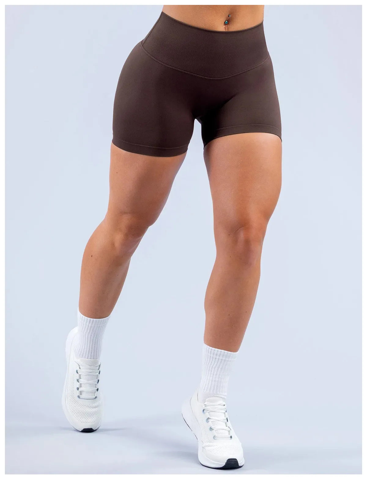 WutongActive Seamless V-Back Yoga Shorts - High Waist Ribbed Booty Shorts | Gym Wear Supplier