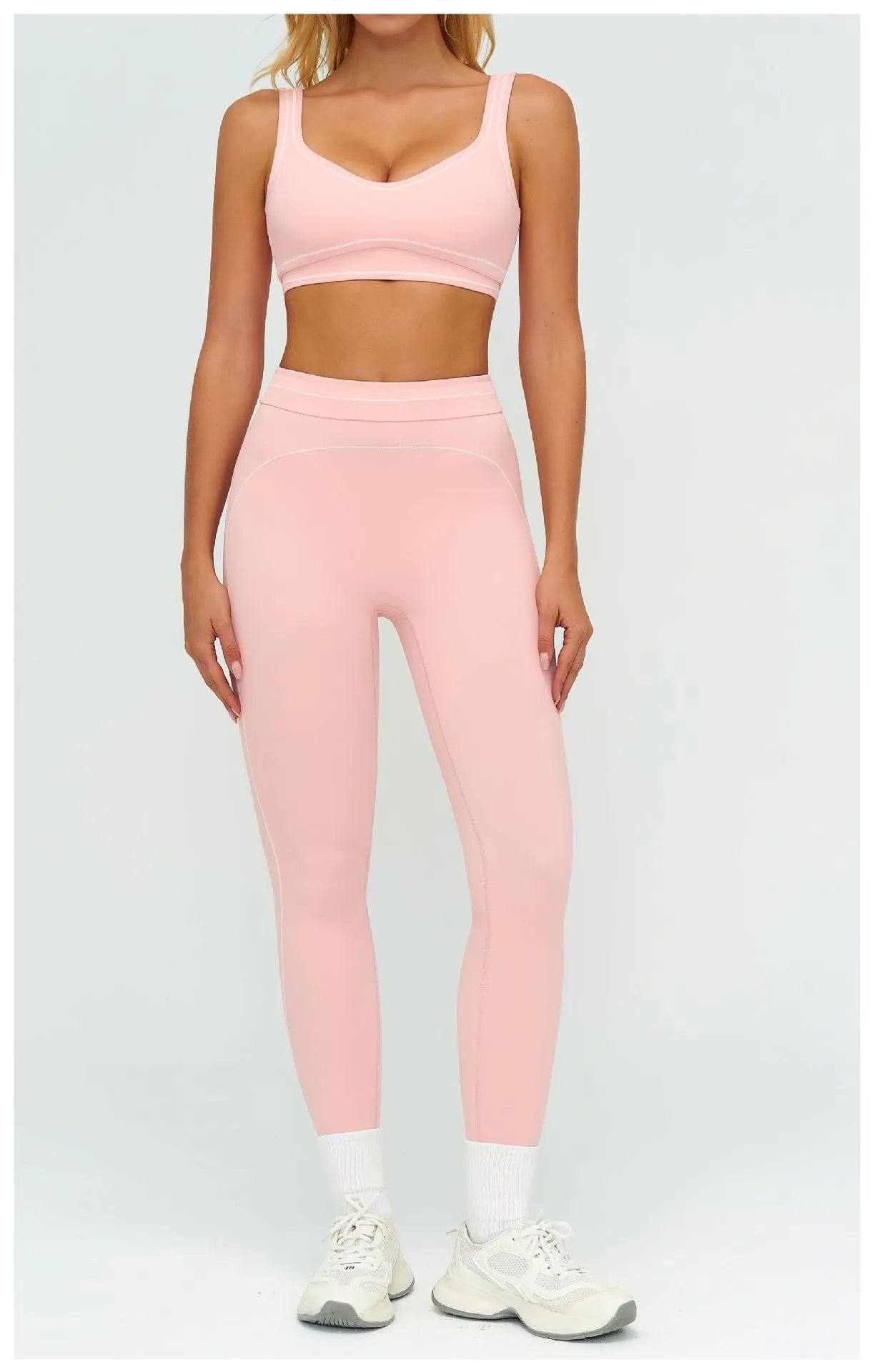 WutongActive Women's Double-Strap Brushed Activewear Set