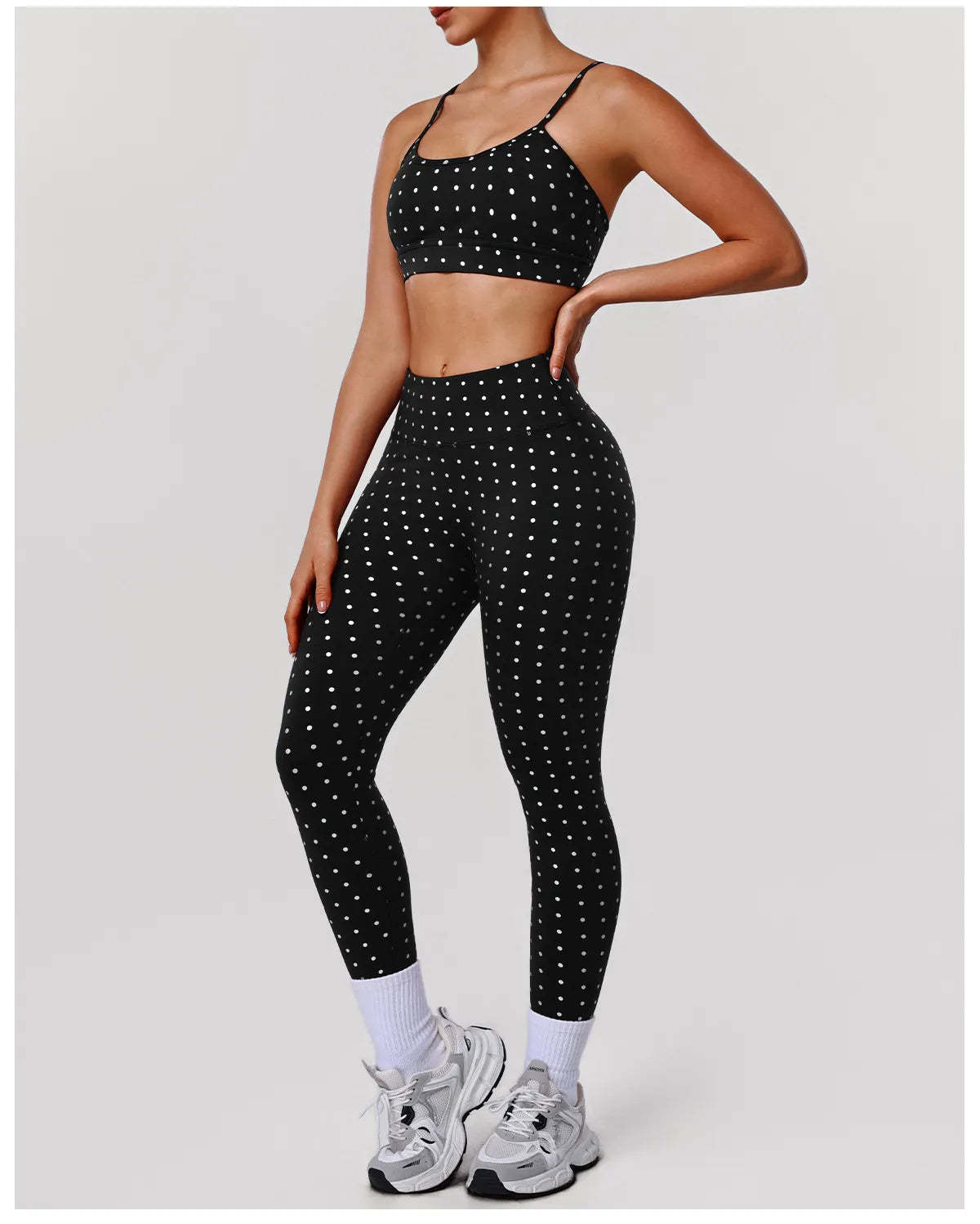 Women's Polka Dot Yoga Set