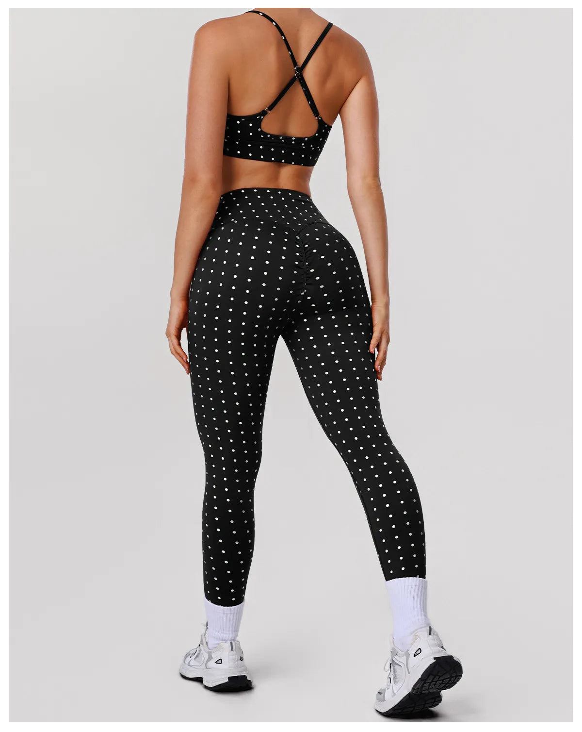 Women's Polka Dot Yoga Set